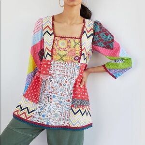 Anthropologie Let Me Be babydoll tunic-size 12